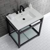 Continental LBT31227W38 31-Inch Ceramic Vanity Sink Top, White