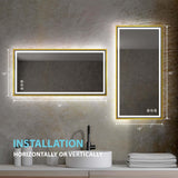 Blossom Stellar LED Mirror, Smart Touch, Dual Finish Options &   Multiple Sizes