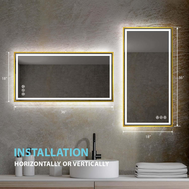 Blossom Stellar LED Mirror, Smart Touch, Dual Finish Options &   Multiple Sizes