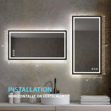 Blossom Stellar LED Mirror, Smart Touch, Dual Finish Options &   Multiple Sizes