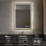 Blossom Stellar LED Mirror, Smart Touch, Dual Finish Options &   Multiple Sizes
