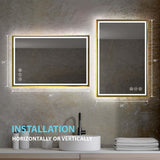 Blossom Stellar LED Mirror, Smart Touch, Dual Finish Options &   Multiple Sizes