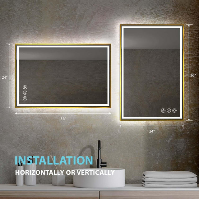 Blossom Stellar LED Mirror, Smart Touch, Dual Finish Options &   Multiple Sizes