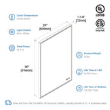 Blossom Stellar LED Mirror, Smart Touch, Dual Finish Options &   Multiple Sizes