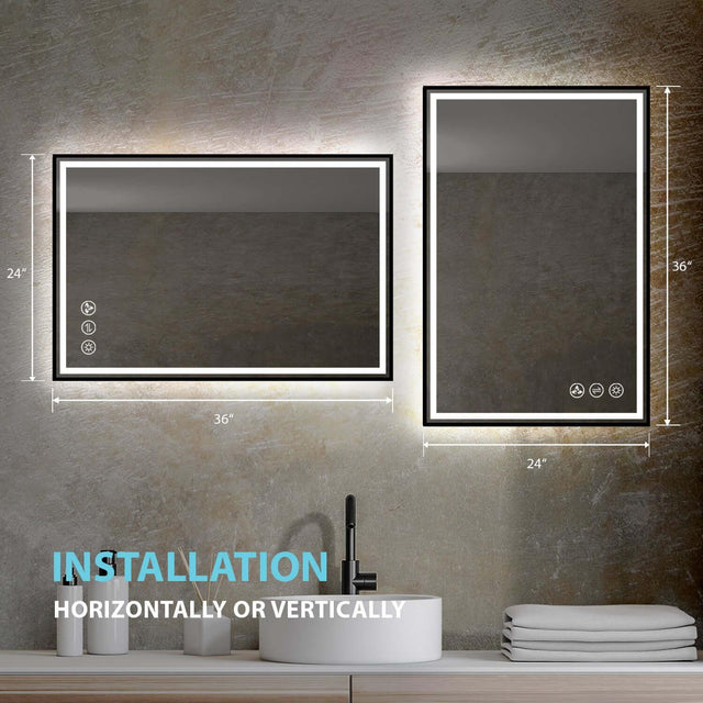 Blossom Stellar LED Mirror, Smart Touch, Dual Finish Options &   Multiple Sizes