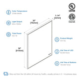 Blossom Stellar LED Mirror, Smart Touch, Dual Finish Options &   Multiple Sizes