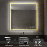 Blossom Stellar LED Mirror, Smart Touch, Dual Finish Options &   Multiple Sizes
