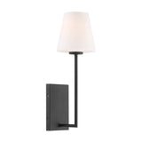 Lena 1 Light Black Forged Sconce LEN-250-OP-BF