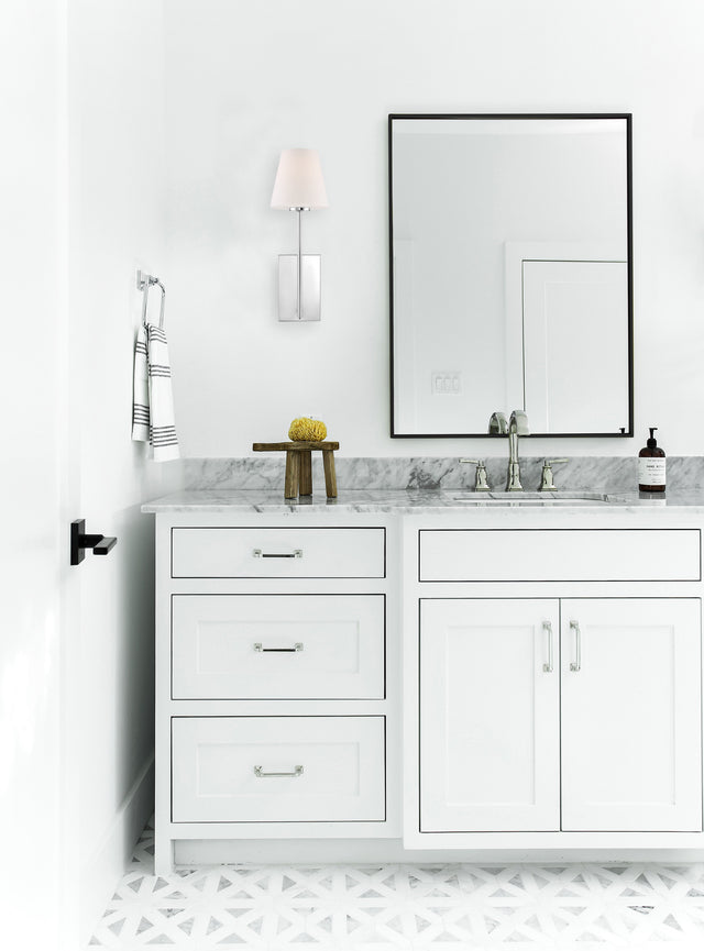 Lena 1 Light Black Forged Sconce LEN-250-OP-BF