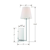 Lena 1 Light Black Forged Sconce LEN-250-OP-BF