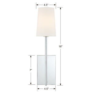 Lena 1 Light Black Forged Sconce LEN-251-BF