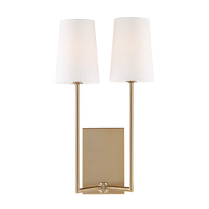Lena 2 Light Black Forged Sconce LEN-252-BF