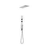 Lenova CSP206 2PC - Shower Set Includes: Shower Head Round 16 x 4-3/4 Thermostatic/Pressure Valve Trim Kit - Square