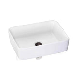 Lenova PAC-06 Above Counter Single Bowl 18-7/8 x 14-1/2 x 5 - White and Smooth