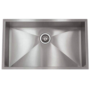 LENOVA SS-0Ri S1 Undermount Single Bowl 32 x 19 10 - Brushed Satin UNDERMOUNT KITCHEN SINK Kitchen,Kitchen Sinks,Undermount Sinks