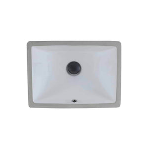 LENOVA PU-04W Undermount Single Bowl 18-1/8 x 13 5-1/4 - White and Smooth UNDERMOUNT BATHROOM SINK Bathroom,Bathroom Sinks,Undermount Sinks, Lenova Porcelain Bathroom Sinks