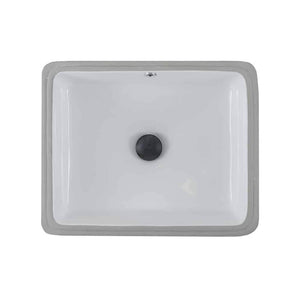 LENOVA PU-06W Undermount Single Bowl 19-1/2 x 15-1/2 6-7/8 - White and Smooth UNDERMOUNT BATHROOM SINK Bathroom,Bathroom Sinks,Undermount Sinks, Lenova Porcelain Bathroom Sinks