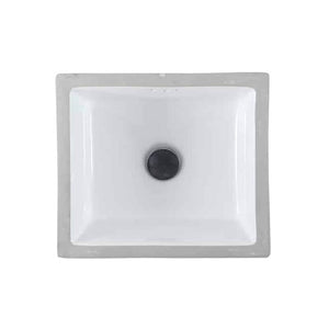 LENOVA PU-07W Undermount Single Bowl 16-1/4 x 14-1/4 5-1/2 - White and Smooth UNDERMOUNT BATHROOM SINK Bathroom,Bathroom Sinks,Undermount Sinks, Lenova Porcelain Bathroom Sinks