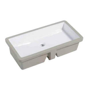LENOVA PU-20W Undermount Single Bowl 27-3/4 x 13-3/4 6 - White and Smooth UNDERMOUNT BATHROOM SINK Bathroom,Bathroom Sinks,Undermount Sinks