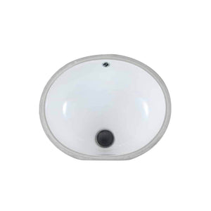 LENOVA PU-901W UNDERMOUNT SINGLE BOWL 19-3/8'' X 15-3/4'' 6'' BATHROOM SINK Lenova Porcelain Bathroom Sinks