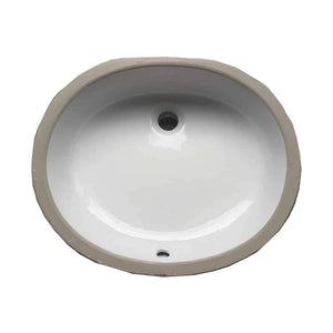 LENOVA PU-911ADA Undermount Single Bowl 19-7/8 x 16-3/8 5-1/4 - White and Smooth  Bathroom,Bathroom Sinks,Undermount Sinks