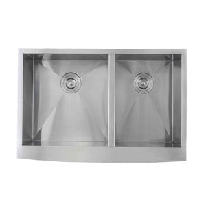Lenova SS-AP-D33 Undermount Double Bowl 33 x 22-1/4 x 10 - Brushed Satin
