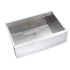 LENOVA SS-AP2LE-S33 Undermount Single Bowl 32-7/8 x 22-4/5 10 - Brushed Satin FARMHOUSE KITCHEN SINK Farmhouse Sinks,Kitchen,Kitchen Sinks