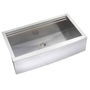 LENOVA SS-AP2LE-S36 Undermount Single Bowl 35-7/8 x 22-4/5 10 - Brushed Satin FARMHOUSE KITCHEN SINK Farmhouse Sinks,Kitchen,Kitchen Sinks
