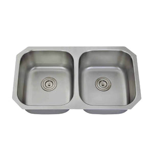 LENOVA SS-CL-D30 Undermount Double Bowl 29-1/8 x 18-1/2 8 - Brushed Satin DROP IN KITCHEN SINK Drop In Sinks,Kitchen,Kitchen Sinks