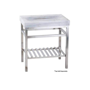 Lenova SVS-30 Vanity Stand RTA (Ready To Assemble) 30 x 21 x 32 - Brushed Satin