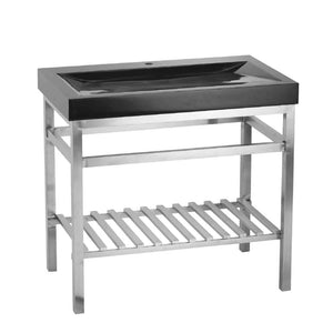 Lenova SVS-36 Vanity Stand RTA (Ready To Assemble) 36 x 21 x 32 - Brushed Satin