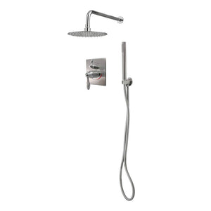LENOVA TPR211PC TPR211 3PC - Shower Set Includes: Head Round 8 Thermostatic/Pressure Valve Trim Kit Square COMPLETE SHOWER SYSTEM Bathroom,Shower Accessories,Showers