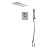 Lenova TPS209 3PC - Shower Set Includes: Shower Head Square 19-3/4 x 8 Thermostatic/Pressure Valve Trim Kit - Square