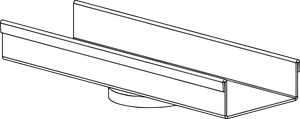 Infinity Drain LF 65 2" Outlet - 8" Long x 1" High (Replaces SF 65)