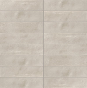 Daltile Core Crafted Light Beige Rectangle 3x12 Handcrafted Glossy Wall Tile