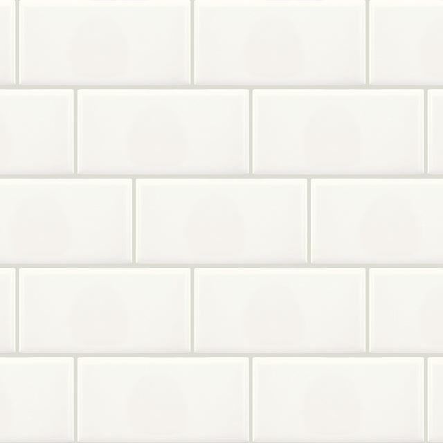 Daltile Core Classic True White Rectangle 3x6 Glossy Wall Tile