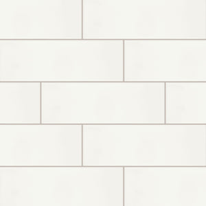 Daltile Core Classic True White Rectangle 4x12 Glossy Wall Tile