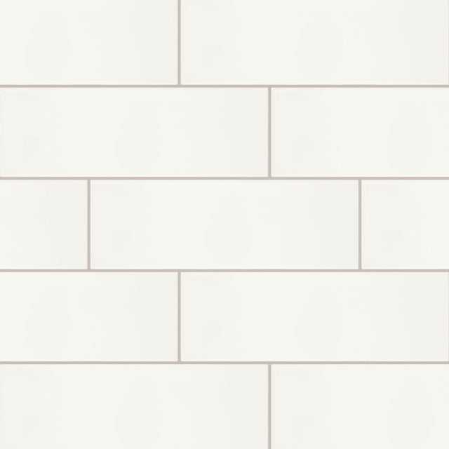 Daltile Core Classic True White Rectangle 4x12 Glossy Wall Tile
