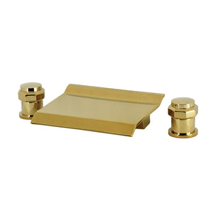 Milano LS2242AR Waterfall Roman Tub Faucet, Polished Brass