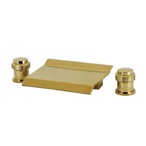 Milano LS2242MR Waterfall Roman Tub Faucet, Polished Brass