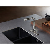 Continental LS2718CTL Single-Handle 1-Hole Deck Mount Pull-Out Sprayer Kitchen Faucet, Brushed Nickel