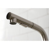 Continental LS2718CTL Single-Handle 1-Hole Deck Mount Pull-Out Sprayer Kitchen Faucet, Brushed Nickel