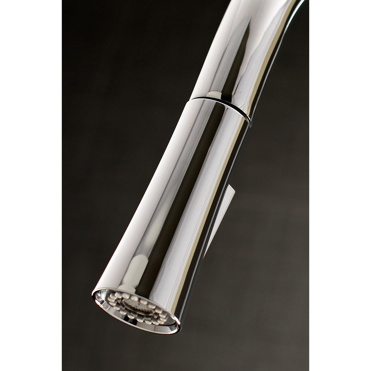 New York LS2721NYL Single-Handle 1-Hole Deck Mount Pull-Down Sprayer Kitchen Faucet, Polished Chrome