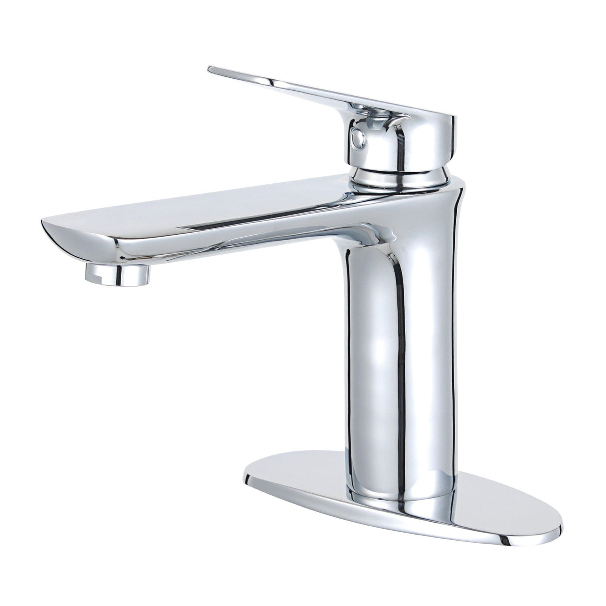 Frankfurt LS4201CXL Single-Handle 1-Hole Deck Mount Bathroom Faucet with Push Pop-Up, Polished Chrome