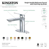 Frankfurt LS4205CXL Single-Handle 1-Hole Deck Mount Bathroom Faucet with Push Pop-Up, Oil Rubbed Bronze