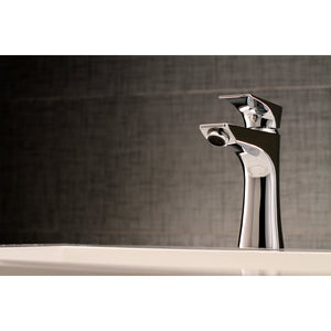 Millennium LS4221XL Single-Handle 1-Hole Deck Mount Bathroom Faucet with Push Pop-Up, Polished Chrome