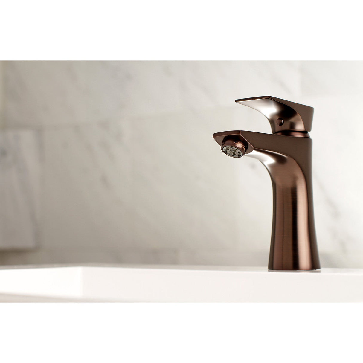 Millennium LS4225XL Single-Handle 1-Hole Deck Mount Bathroom Faucet with Push Pop-Up, Oil Rubbed Bronze