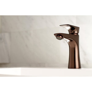 Millennium LS4225XL Single-Handle 1-Hole Deck Mount Bathroom Faucet with Push Pop-Up, Oil Rubbed Bronze