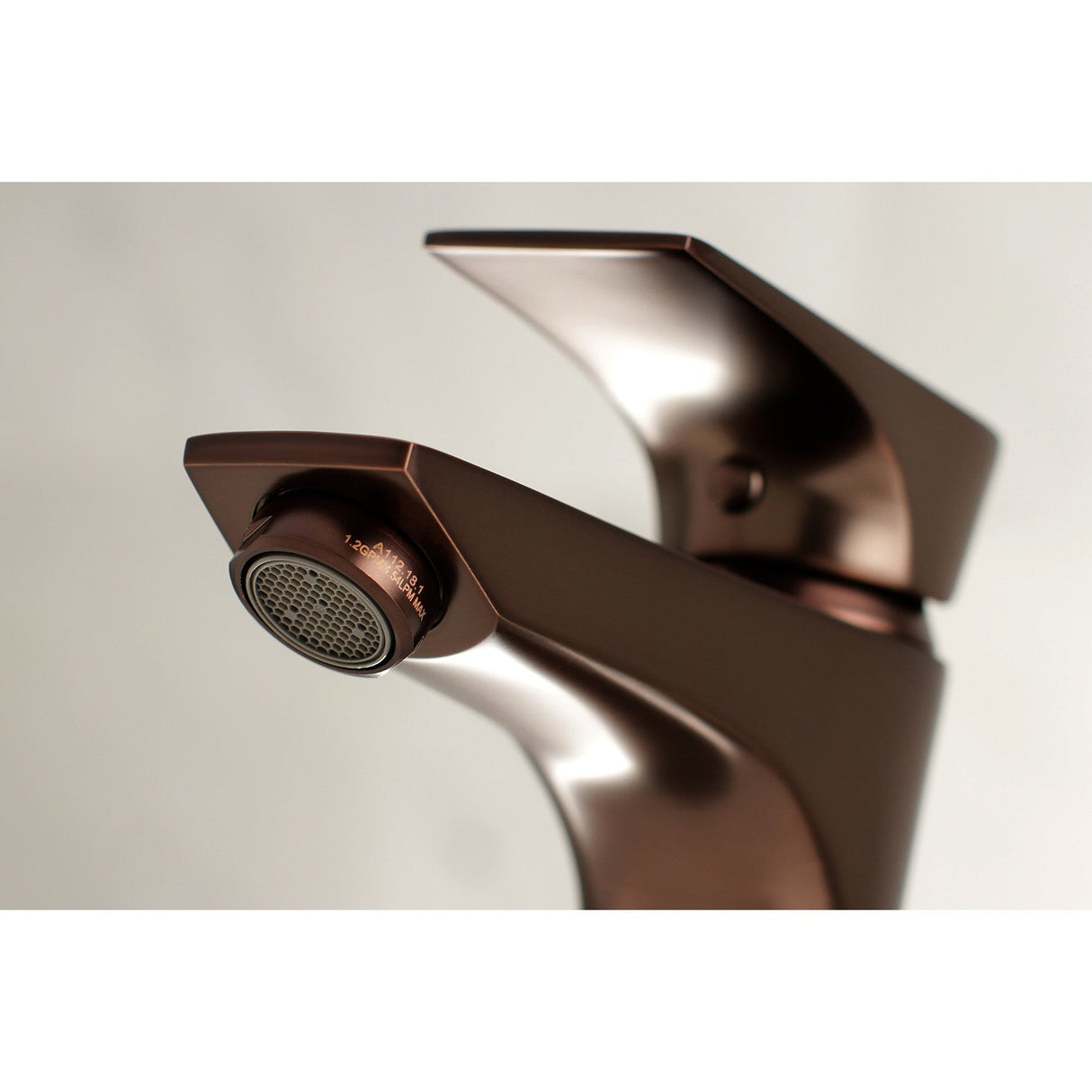 Millennium LS4225XL Single-Handle 1-Hole Deck Mount Bathroom Faucet with Push Pop-Up, Oil Rubbed Bronze