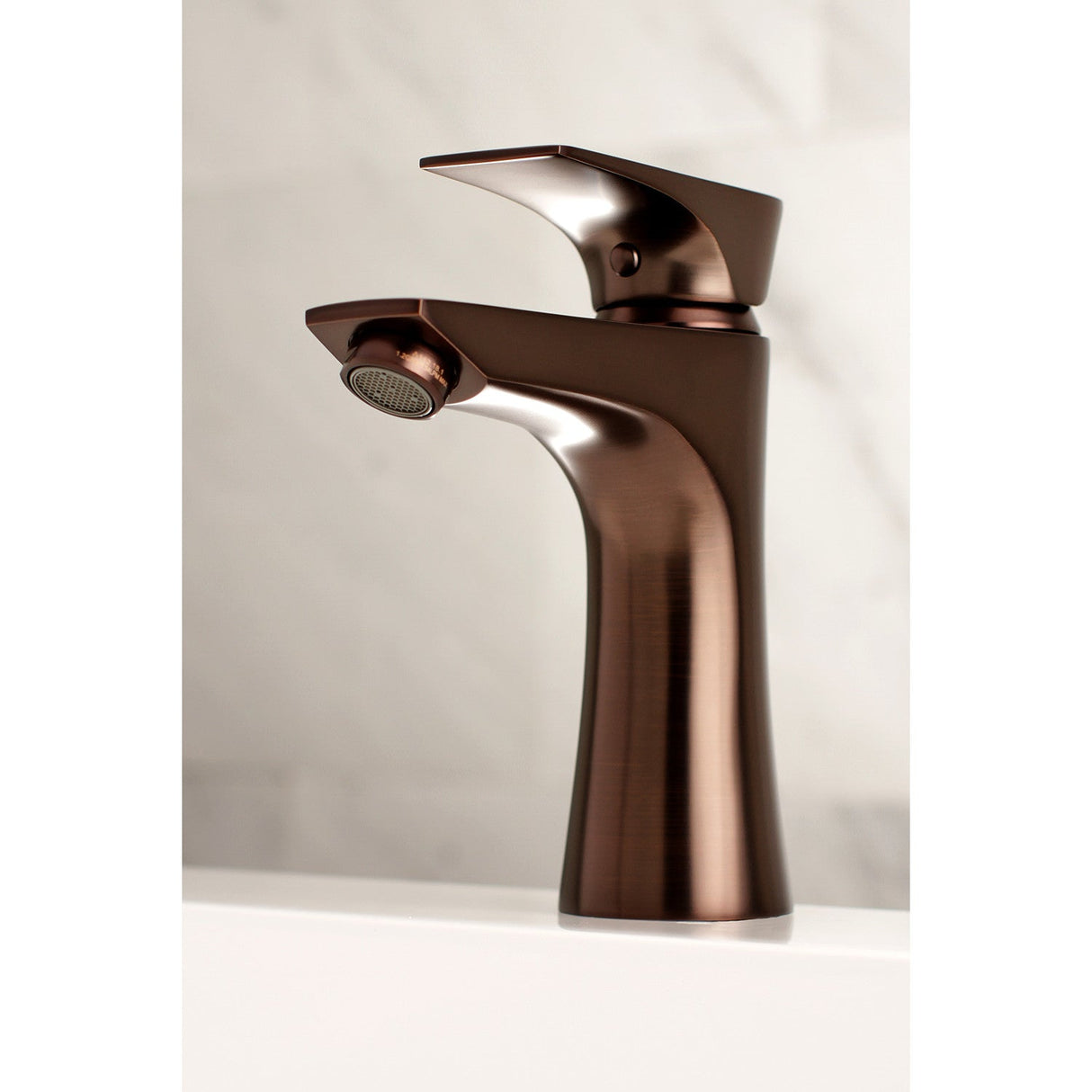 Millennium LS4225XL Single-Handle 1-Hole Deck Mount Bathroom Faucet with Push Pop-Up, Oil Rubbed Bronze